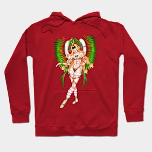 Christmas Quetzalcoatl Rudos Mask Hoodie